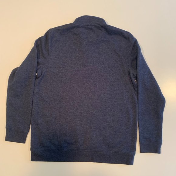 EUC Croft & Barrow Navy Blue Extra Soft 1/4 Zip Pullover Size Medium - Picture 3 of 8